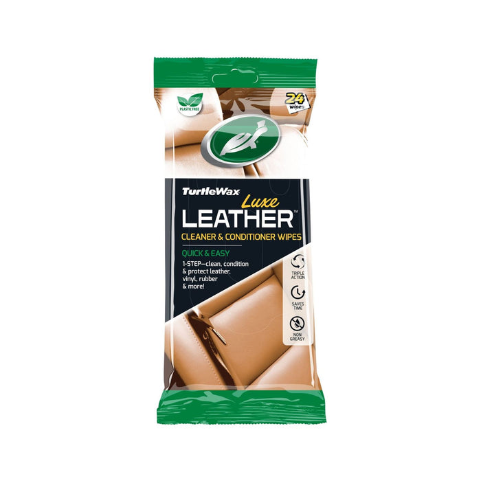 Turtle Wax Wipes Luxe Leather 24 Wipes