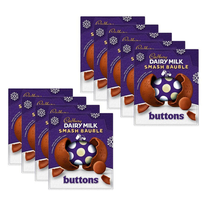 Cadbury Dairy Milk Chocolate Smash Bauble Buttons (9 x 90g)