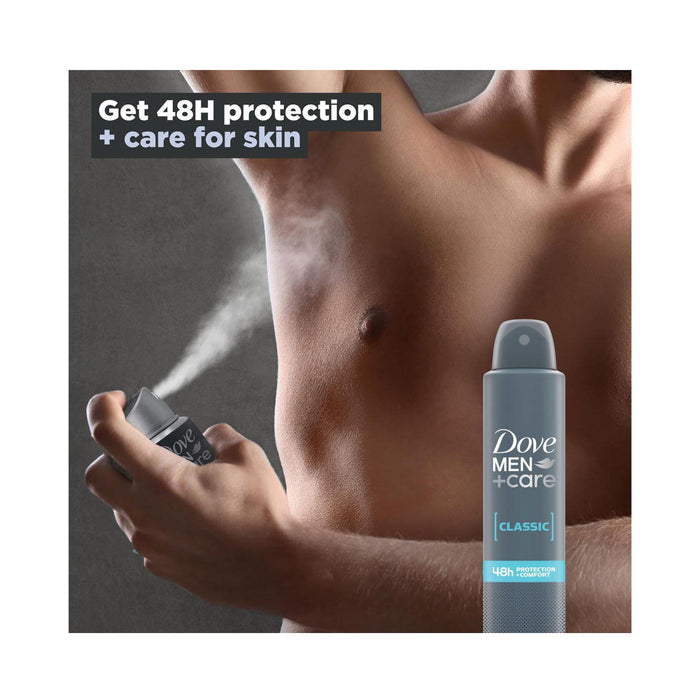 Dove Men+Care Classic with ¼ moisturising cream Men's Antiperspirant Deodorant Body Spray 200ml