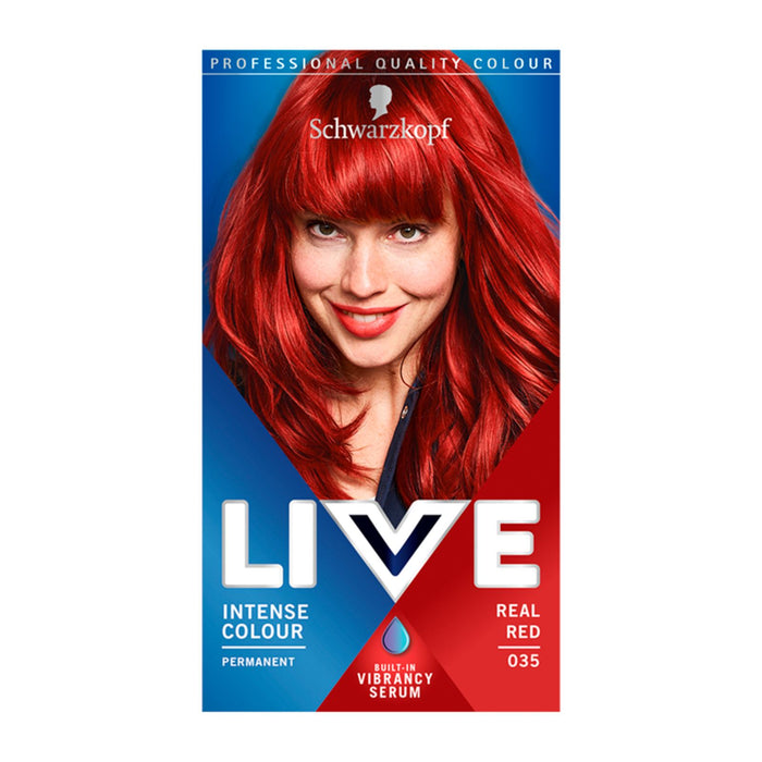 Schwarzkopf Live Intense Colour Real Red 035 Permanent Hair Dye