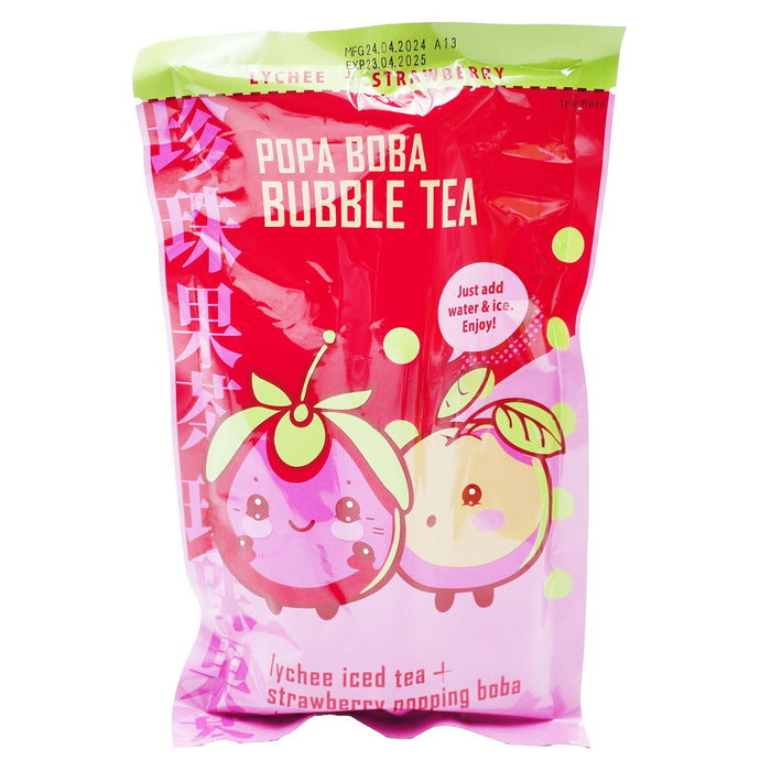 10x Popa Boba Bubble Kit Lychee Iced Tea 80g