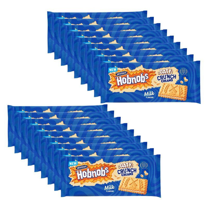 McVitie's Hobnobs Oaty Cru'nch Creams Milk Flavour (18 x 100g)