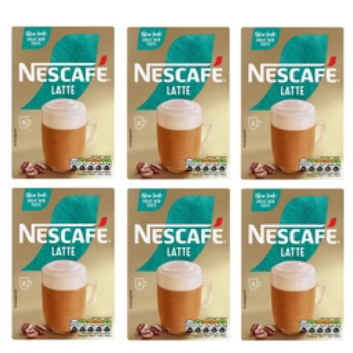 6 x Nescafe Gold Latte Sachet 8's