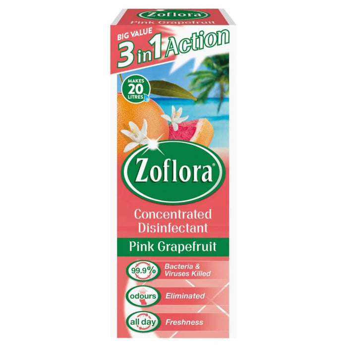 Zoflora Concentrated Multipurpose Disinfectant Pink Grapefruit 500 ml