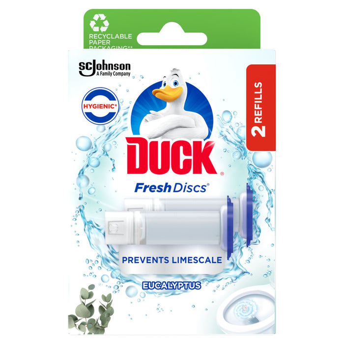 Duck Fresh Discs Toilet Cleaner Eucalyptus Twin Refill (2x36ml)