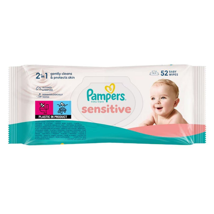 Pampers Sensitive Baby Wipes, 52 Pack