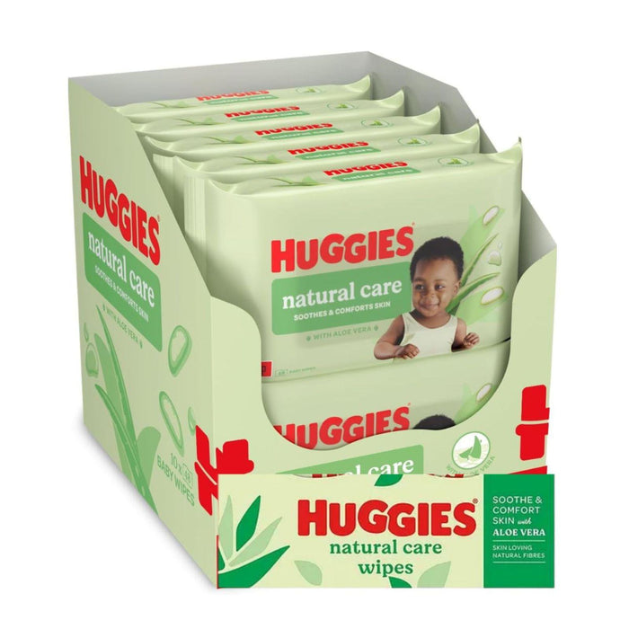 12x  Huggies Natural Care Baby Wipes With Aloe Vera & Vitamin E 48's