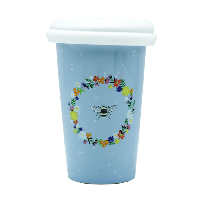 Travel Mug Ceramic Meadow Bee