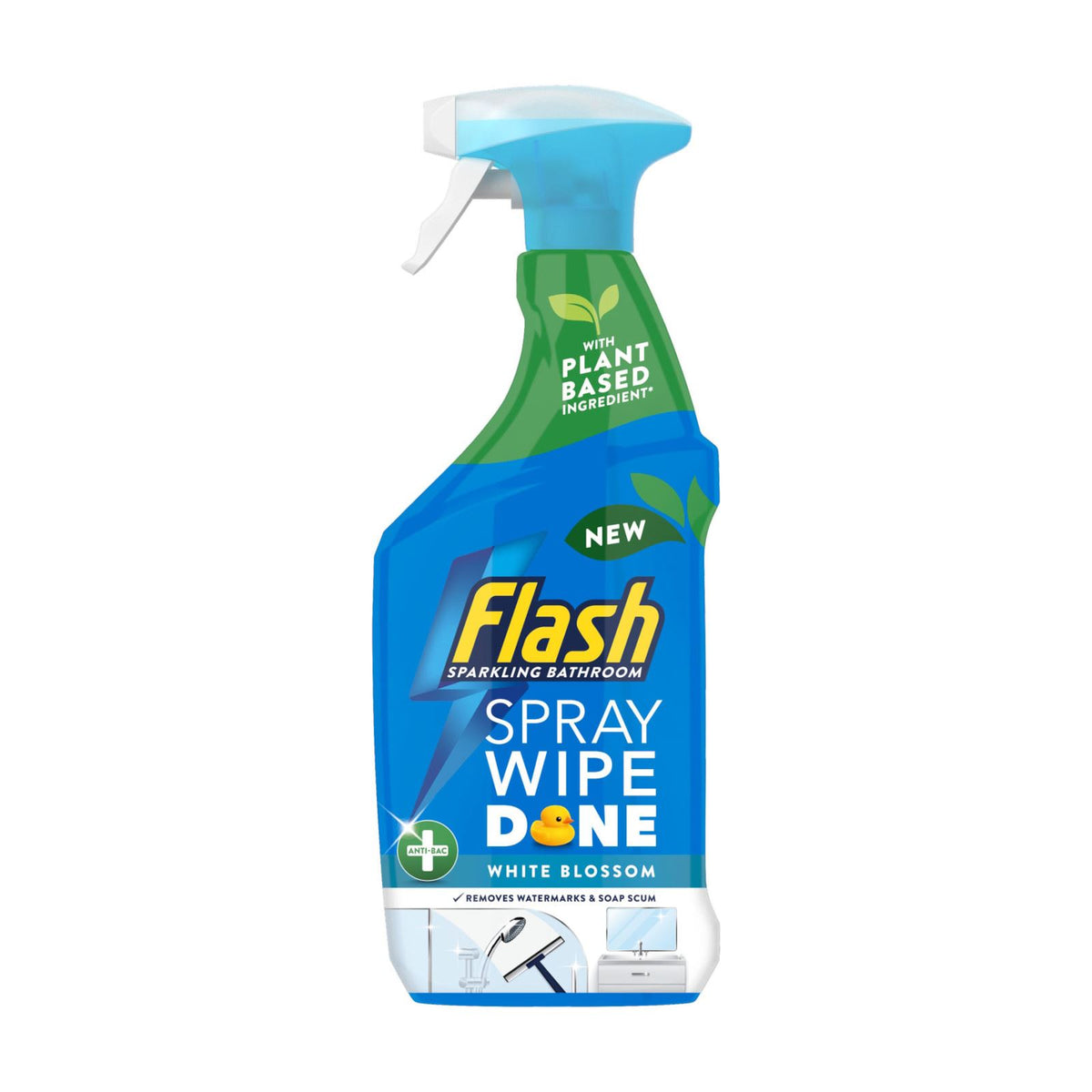 Flash Spray Wipe Done Anti Bacterial Blossom Bathroom 800 ml — myShop