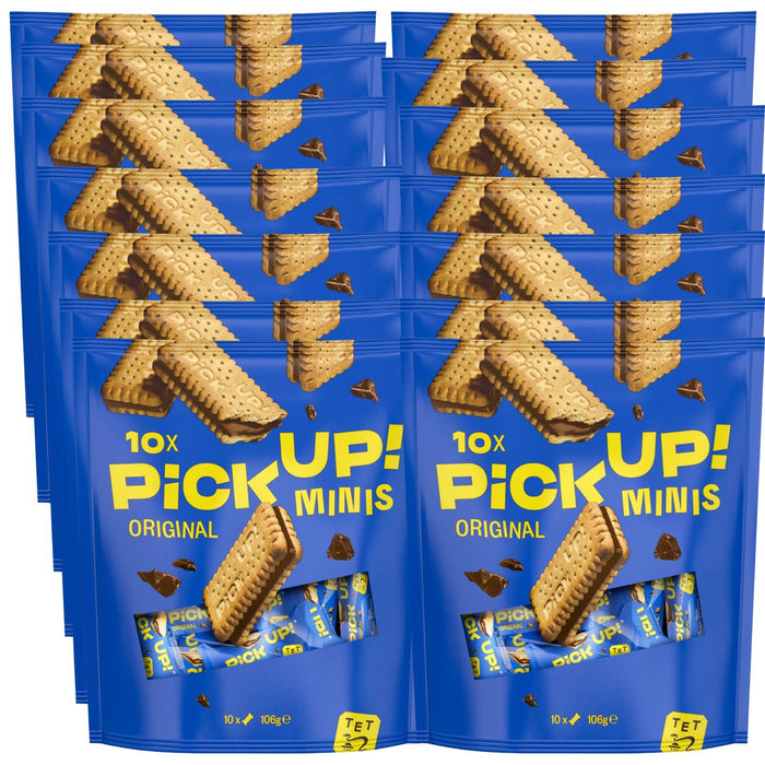 Bahlsen Chocolate Pick Up! Minis Choco Biscuits, 106 g (Box of 14)