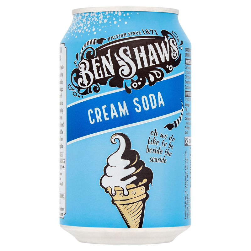 Ben Shaw Cream Soda Drink Cans (24 x 330ml) - image 2