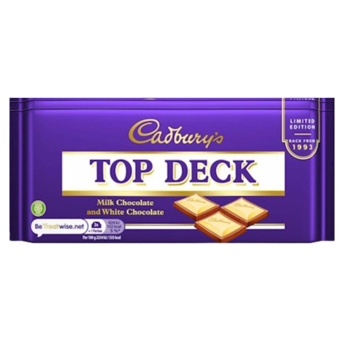 Cadbury's Top Deck Chocolate Bar 95g (Box of 23)