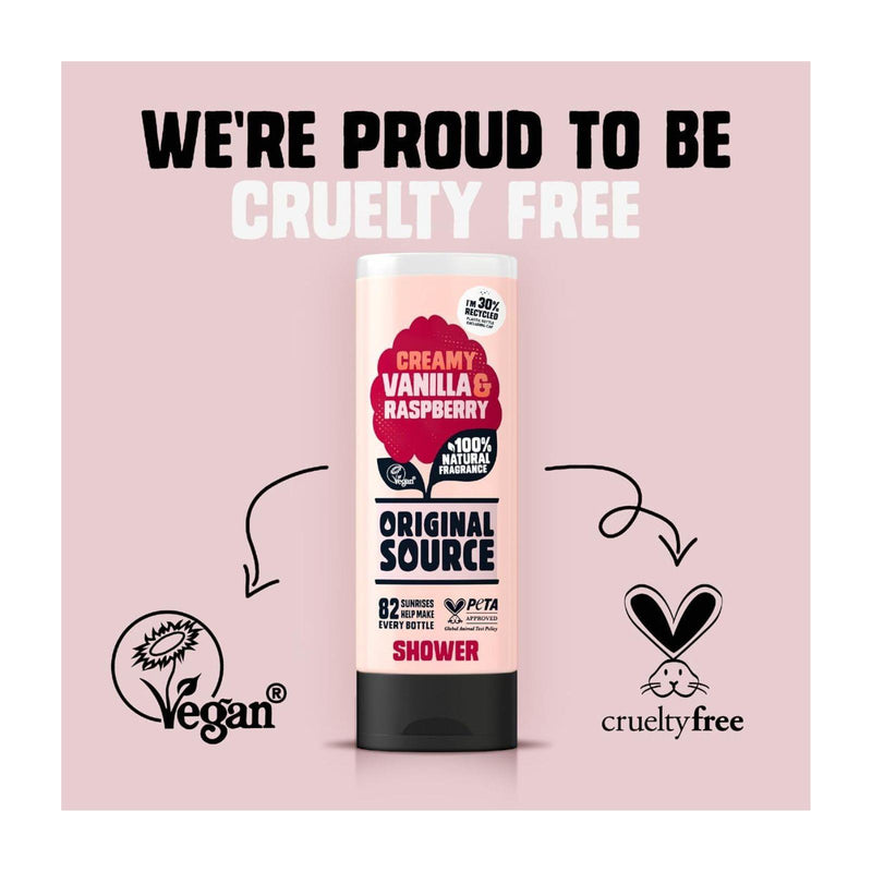 Original Source  Creamy Vanilla & Raspberry Shower Gel 250 ml - image 3