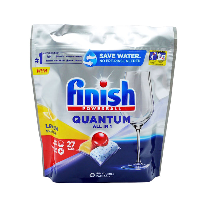 Finish Dishwasher Tablet Quantum Lemon 27 Tablets