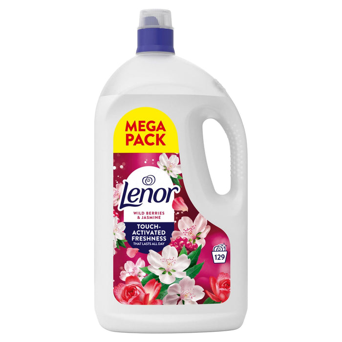 Lenor Wild Berries & Jasmine Fabric Conditioner, 129 Washes (3.999L)