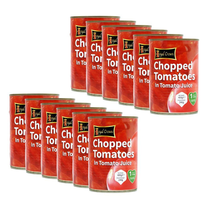 Royal Crown Chopped Tomatoes In Tomato Juice (12 x 400g)
