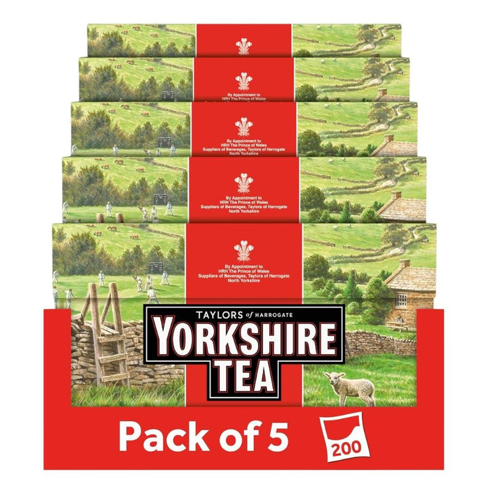 Yorkshire Tea 40s - 5 Boxes of 40 Tea Bags