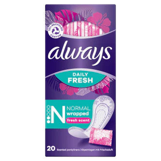 Always Dailies Fold & Wrap Scented 20'S (Box of 6)