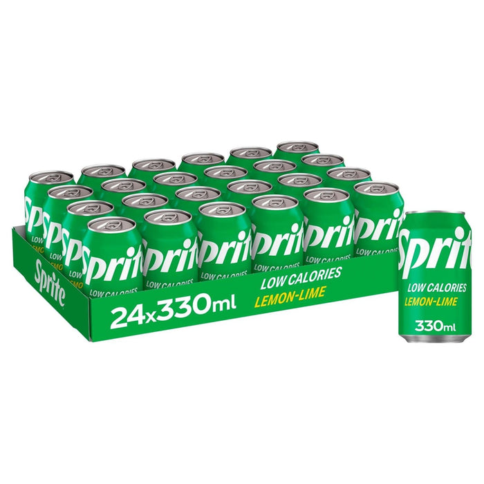 Sprite  Sparkling Lemon-Lime Flavour Low Calorie 330ml (Box of 24)