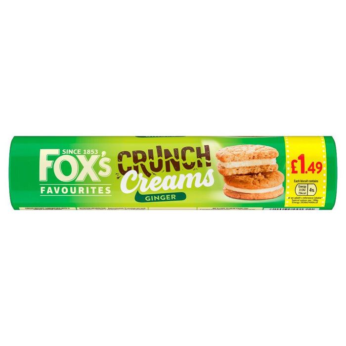 Fox's Ginger Crunch Creams Biscuits (12 x 200g)
