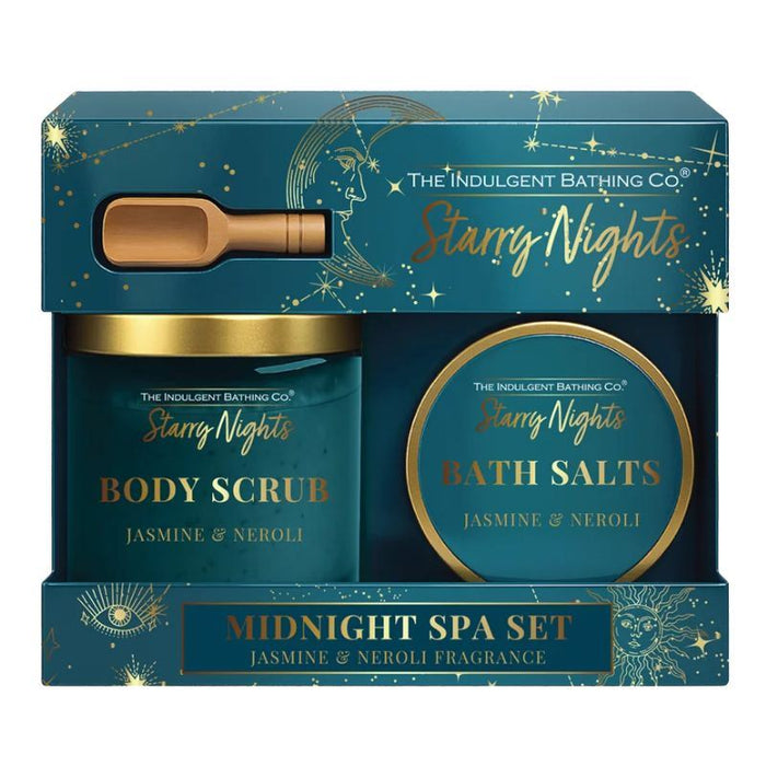 Xpel Starry Nights Midnight Spa Set Jasmine & Neroli Fragrance (100ml, 100g + Scoop)
