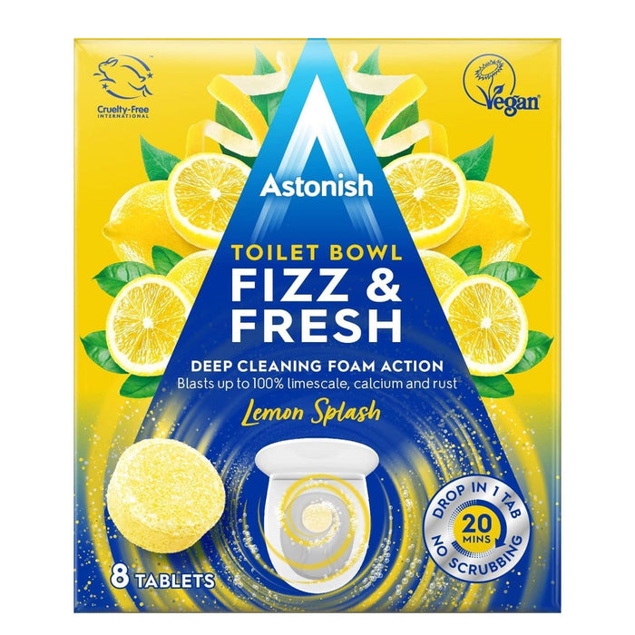 Astonish Toilet Bowl Fizz & Fresh Lemon Splash 8 Tabs