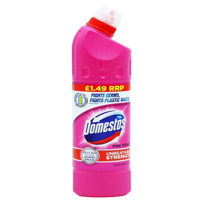 Domestos Pink Power Thick Bleach  PMP £1.49 750ml