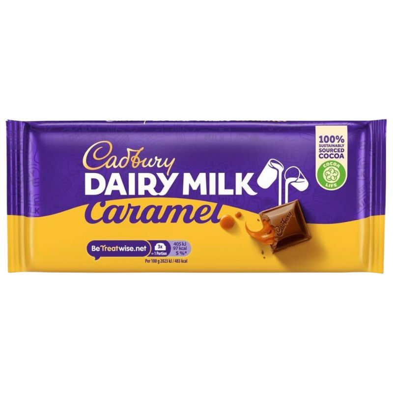 Cadbury Dairy Milk Caramel Chocolate Bar (16 x 120g) - image 2