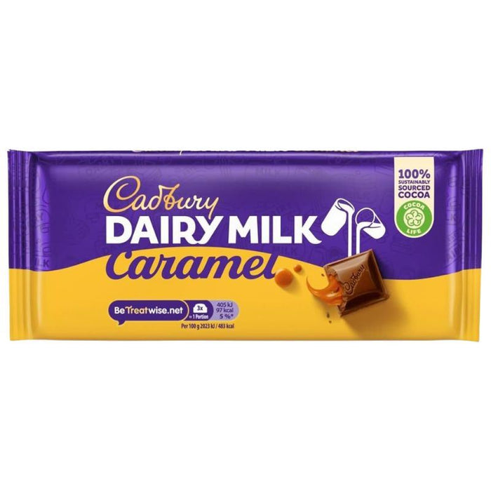 Cadbury Dairy Milk Caramel Chocolate Bar (16 x 120g)