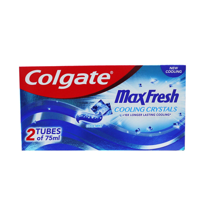 Colgate Toothpaste Max Fresh Cool Crystals Twin 75 ml