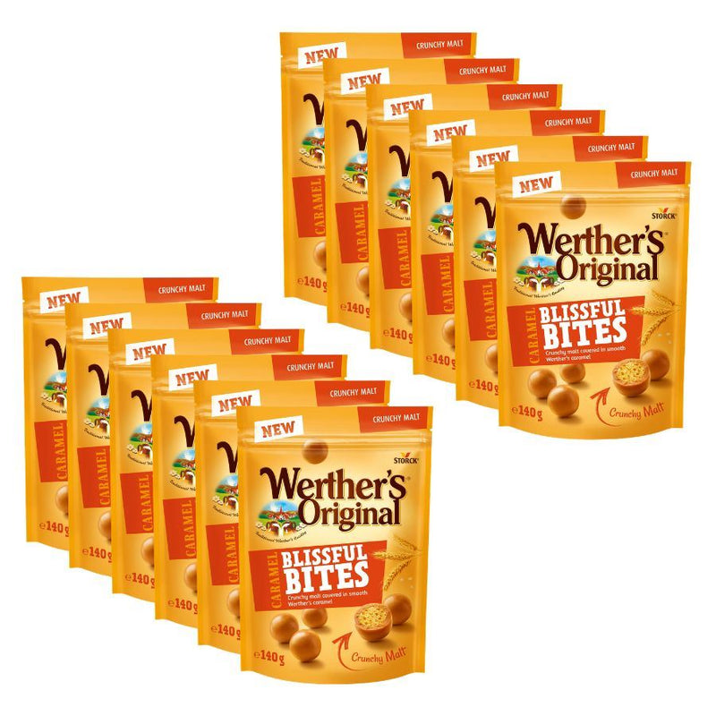 Werther's Original Caramel Blissful Bites Crunchy Malt (12 x 140g)