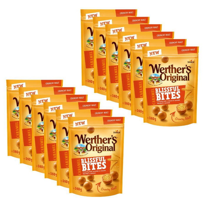Werther's Original Caramel Blissful Bites Crunchy Malt (12 x 140g)