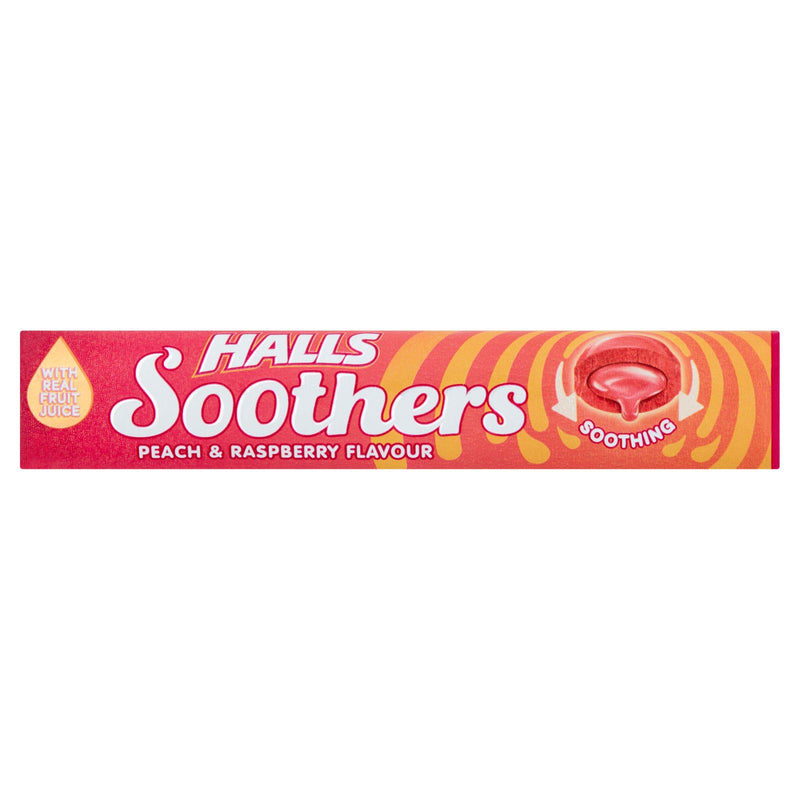 Halls Soothers Peach & Raspberry Sweets 45 g (Box of 20) - image 2