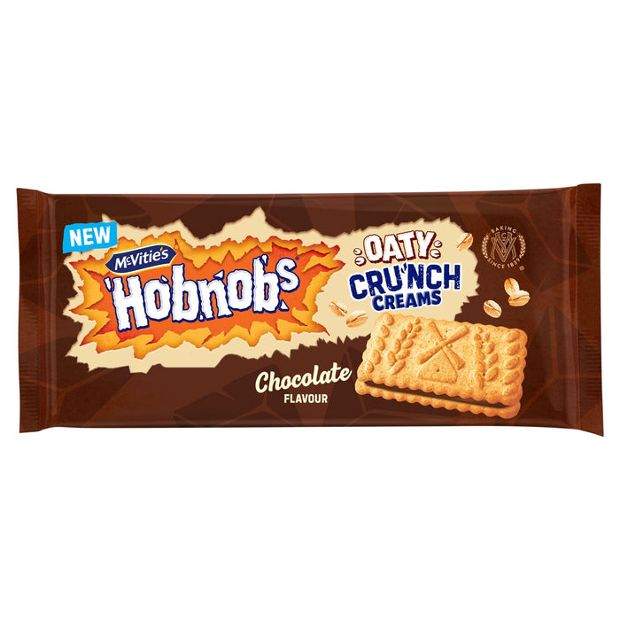 McVitie's Hobnobs Oaty Cru'nch Creams Chocolate Flavour (18 x 100g)