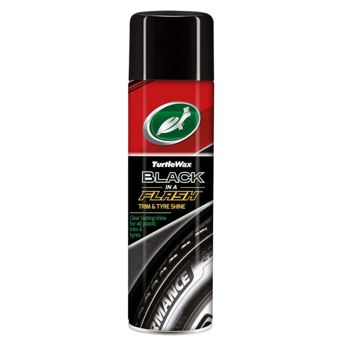 Turtle Wax Black In A Flash Trim&Tyre Shine Wax 500ml