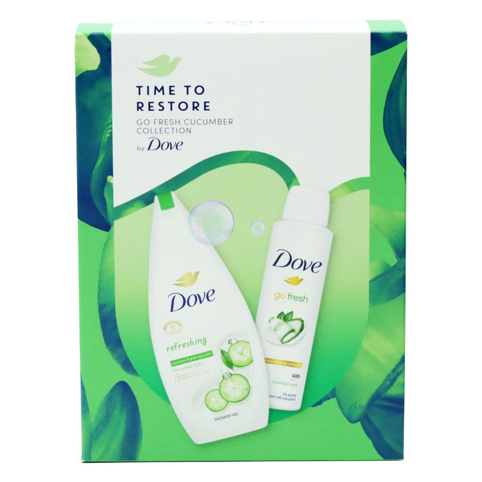 Dove - Time to Restore - Go Fresh Cucumber Collection - Shower gel & Deo gift set