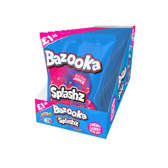 Bazooka Splashz Berry Blast Bag 120g £1.15 PMP (Box of 12)