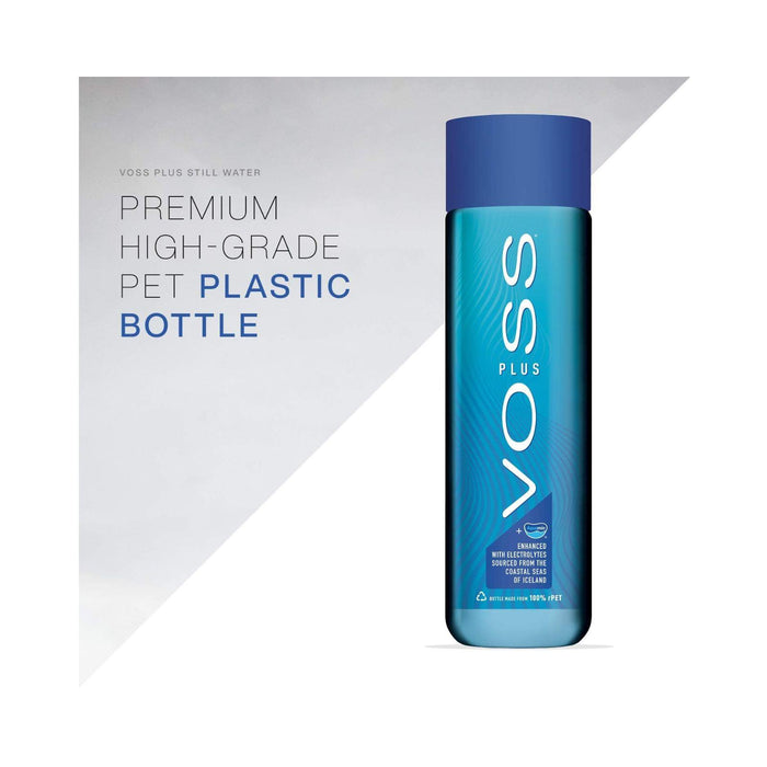 24x Voss Water, VOSS UK Plus, Artesian Still Water with Aquamin, Minerals and Electrolytes, Bulk pack of 500ml