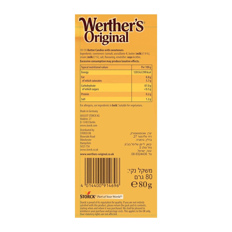 Werther's Original Sugar Free Butter Candies 80g (Box of 18) - image 3