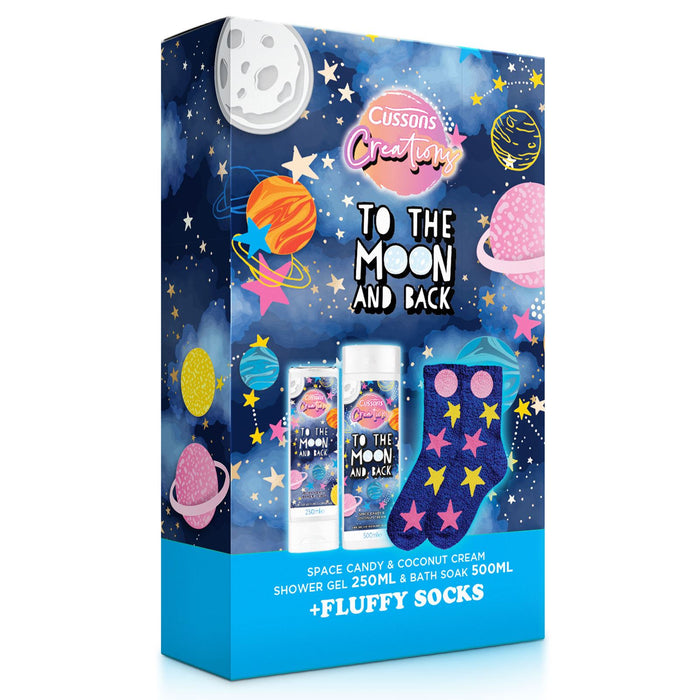 Cussons Creations To The Moon And Back Shower Gel and Bath Soak Giftset Pack of 3