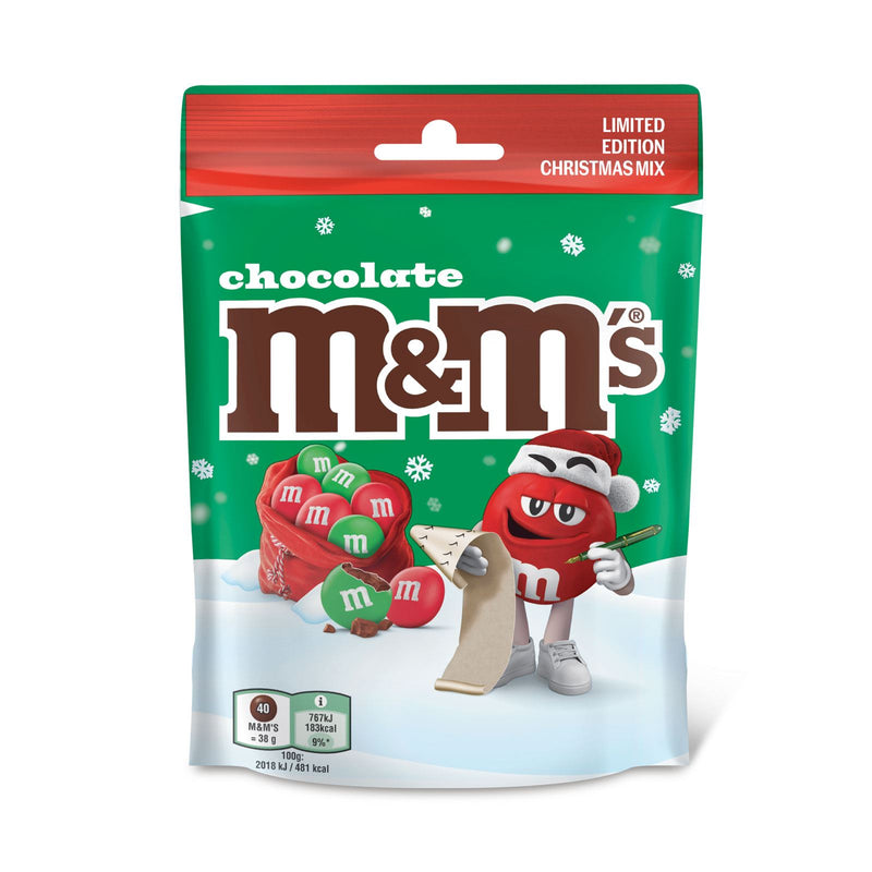 M&Ms Chocolate Christmas Mix Limited Edition Pouch (13 x 112g) - image 2