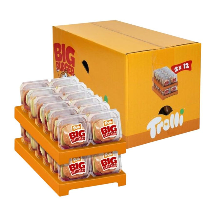 Trolli Big Burger Gummy Sweets (24 x 50g)