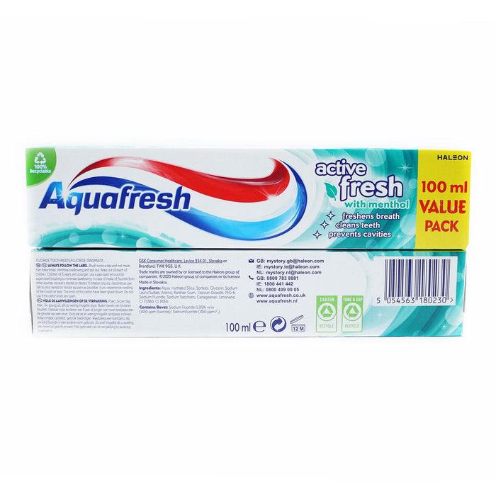 Aquafresh Active Fresh Toothpaste 100ml