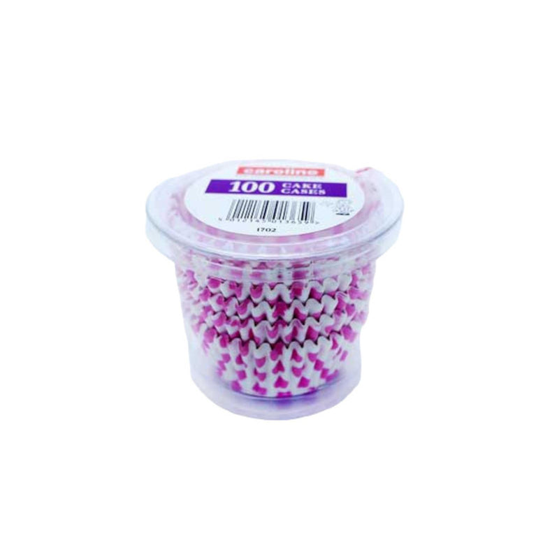 Caroline Pink Spot Cakes Cases 1702 Pack of 100