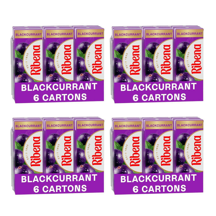 Ribena Blackcurrant Juice Drink Cartons 6 Pack 250ml (Box of 4)