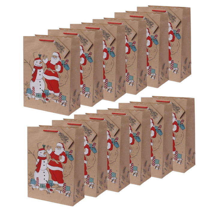 Tom Smith Classic Christmas Large Gift Bag (Box of 12)