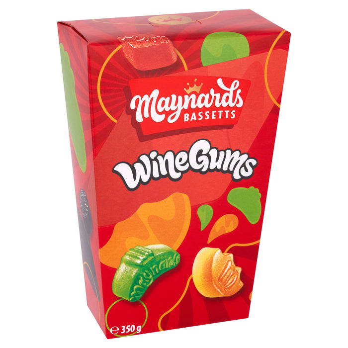 Maynards Bassetts Wine Gums 350g (Box of 6)