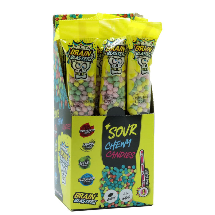 Brain Blasterz Sour Chewy Candies 60g ( Box of 12)