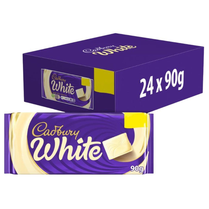 Cadbury White Chocolate Bar (24 x 90g)