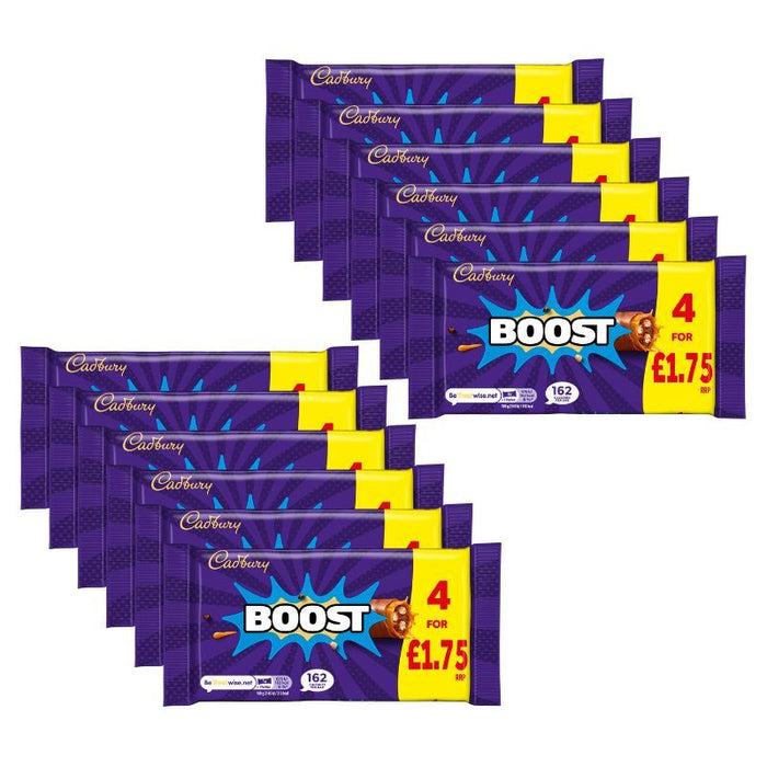 Cadbury Boost Chocolate Bar, 4 Pack (12 x 126g)